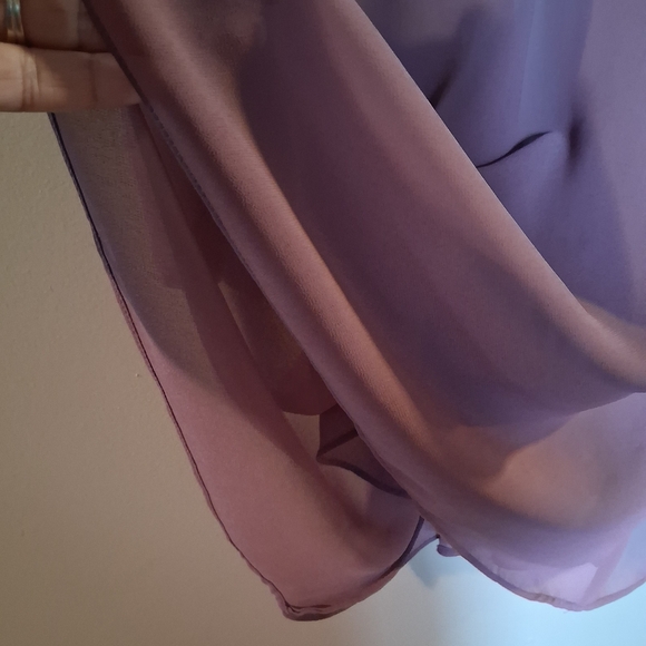 Logo Lounge Mauve Long Sleeve Flowy Cardigan - Picture 5 of 8